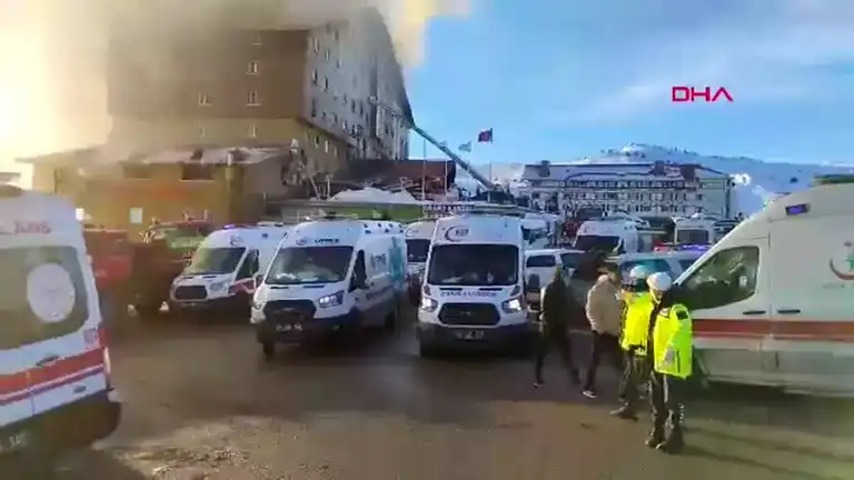 Bolu Kartalkaya'da Otel Yangını: 10 Ölü, 32 Yaralı