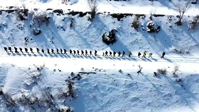 Çüngüş'te Karlı Doğa Sporları Macerası